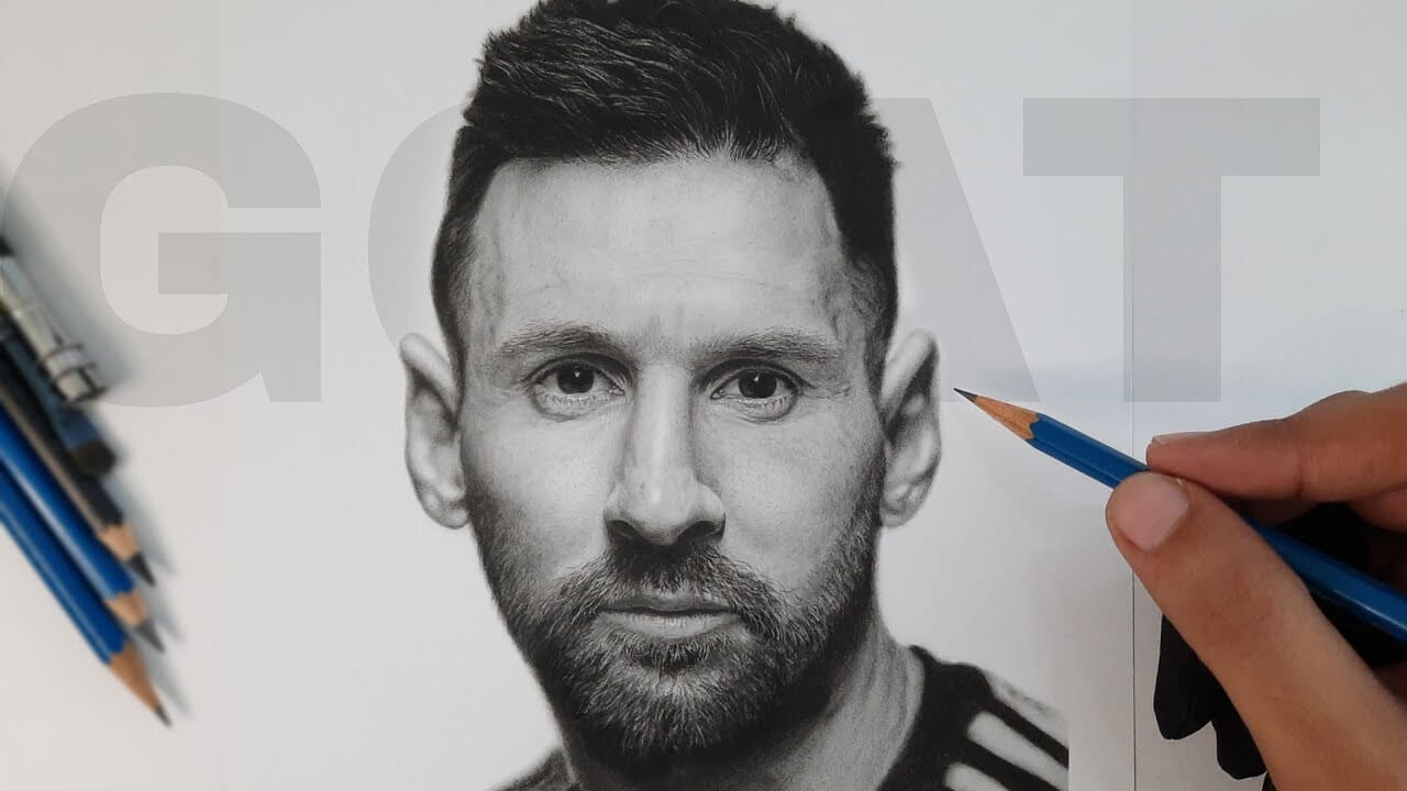 Leo Messi portrait